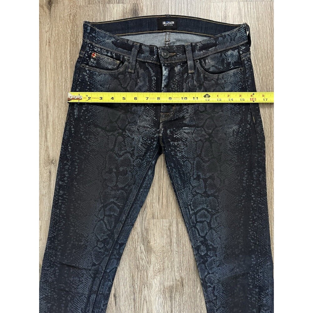 Hudson Jeans Womens Size 26 Blue Snakeskin Print  Super Skinny Nico Mid Rise. - Picture 6 of 8